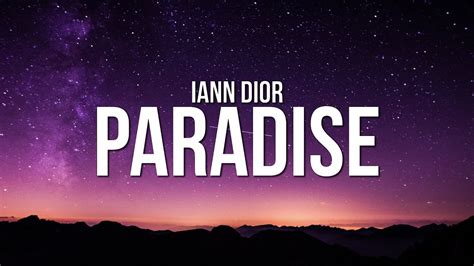 paradise dior|iann dior – Paradise Lyrics .